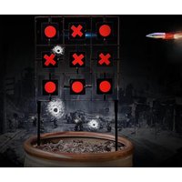 Tactical Steel 9 Squares Automatic Spinning Reset Target for Shooting Airgun Airsoft BB Gun Slingshot Training Practise