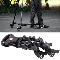 Camera Tripod Foldable Tripod Tripod Pulley VX-600 Foldable Tripod Dolly 3 Wheels Stand Pulley Base Universal Camera