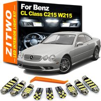 ZITWO 16Pcs Canbus LED Bulb Interior Dome Plate Light Kit For Mercedes Benz CL Class Coupe C215 W215 CL500 CL600 CL55 1999-2006
