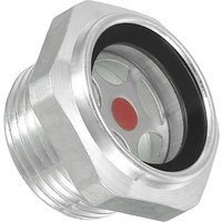 1pc Oil Level Mirror Air Compressor Oil Sight Glass 3/4" NPT Aluminum Oil Level Gauge Replacement Parts