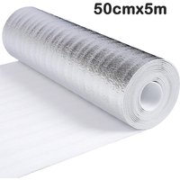 5m/10m Wall Insulation Film Aluminum Foil Sunscreen Radiator Reflective Film Waterproof Thickened Insulation Cotton