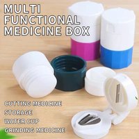 Mini Portable Travel Small Medicine Box - Four Treasure Boxes Household Cutting And Grinding Machine for Kitchen And Home