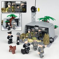 Foreign trade is exclusively for MOC1605A military command center defense bunker building block model toy