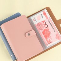 50 Pockets Cash Collect Book Savings Money Banknote Album Money Saving Organizer Photocard Holder Card Holder School Notebook
