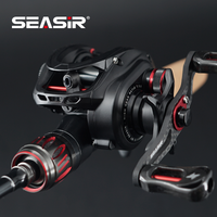 SEASIR MANSORY PRO Baitcasting Fishing Reel Ultralight Carbon Fiber 131g Double Spools 7+1 BB 7.1:1/8.1:1Gear Ratio Max Drag 5kg