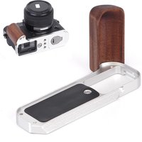 Wooden Hand Grip L Plate Bracket for Fujifilm X-T30 III X-T30 II X-T30 Arca Swiss Quick Release Camera Mount