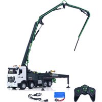 1/18 HUINA 1381 Remote Control Concrete Pump Truck Engineering Vehicle Finished Model RTR Manual Support Leg Light Sound Effects