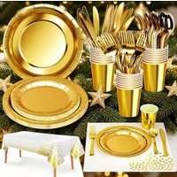 New hot stamping paper cake decoration tableware set birthday party decoration wedding party supplies