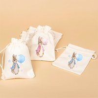 5pcs rabbit bunny balloon gift bags kid boy girl 1st 2nd 3rd birthday Party baby shower Baptism Easter decoration welcome favor