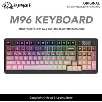 M96 FREEWOLF Multi-Device Gaming Keyboard 2000mAh BatteryErgonomic Colored Light Compatible for Windows/Mac
