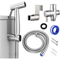 Handheld Toilet Bidet Sprayer Set Kit Stainless Steel Hand Sprayer Shower Head Self Cleaning Hand Bidet faucet for Bathroom