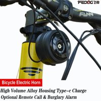 FEDOG Bicycle Electric Horn Super Loud Anti-Theft Alarm Scooter MTB Mountain Bike Anti-Theft Alarm Waterproof USB Charging image 4