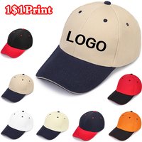 High End Cotton Baseball Cap Custom Printed Logo Personalized Logo Embroidery Unisex Duckbill Cap Sun Hat