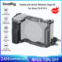 Klatka SmallRig ZV-E10 II z silikonowym uchwytem, zestaw koszyków szybkiego uwalniania HawkLock do Sony ZV-E10 II, z płytką szybkiego uwalniania -4949