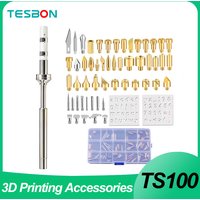 53PCS Wood Burning Tips Set Pyrography Kit Marking Carving Tools for TS100 TS101 T85 Pine64 PInecil V1 V2 936 Soldering Iron