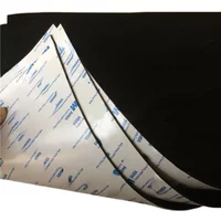 500x500mm 0.5mm-4mm Black Silicone Rubber Sheet Self Adhesive High Temp Mat