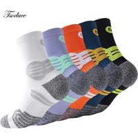 Professional Sports Socks Men Women Anti-slip Breathable Running Socks Cushioned Athletic Crew Socks for Basketball Cycling