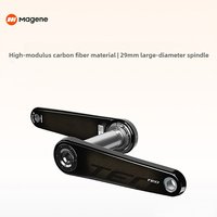 AliExpress NONE Magene TEO Carbon Fiber Crankset for Road & Mountain Bikes, Lightweight Pedal Connecting Rod large diameter shaft center
