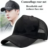High Top Quick Drying Camouflage Baseball Caps Big Size 61cm Mesh Breathable Dad Hat Men Plus Size 65cm Adjustable Snapback Caps