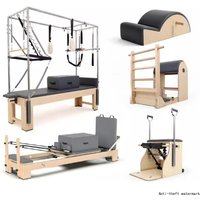 2026 Hot sellingWomen's Aluminium Wood Yoga Studio Pilates Core Bed Home Exercise Gym Fitness Versatile Pilates Reformer