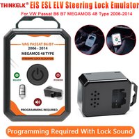 For V-W Passat B6 / B7 MEGAMOS 48 Type 2006-2014 Steering Lock Emulator With lock Sound Programming Required With Lock Sound
