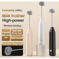 Electric coffee frothing machine, household handheld mixer, stainless steel handheld milk frothing machine.