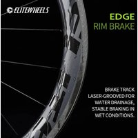 AliExpress ELITEWHEELS EDGE Carbon Rim Brake Road Wheelset Ultralight 1291g 40 50mm Rim Ratchet System 36T HUB Wing 20 Spoke bike wheelset