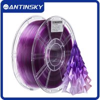 ANTINSKY PETG Regenbogen-Filament Farbverlauf 3D-Drucker-Filament für DIY-Kunsthandwerk