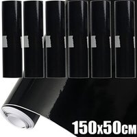 AliExpress Piano Black Glossy Vinyl Wrap Film Self Adhesive Vinyl Sticker Bubble Free for Window Trim Mirror Car Motorcycles Bicycle Laptop