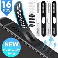 16Pcs Metal Dustproof Net Sticker for iPhone 17 Pro Max 17Pro 17 Series Earpiece Speaker Hole Anti-dust Mesh Protector Compatibl