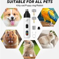 Pet Cat Nail Grinders Pet Nail Clippers LED Quiet Electric USB Charging Rechargeable Pet Dog Paws Nail Grooming Trimmer Tools