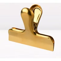 Beautiful Spring Clips Luxurious Rose Gold Metal Clip Paper Organizer Student Teacher Stationery