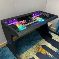 Computer Case Integrated Desk Cool Sci-fi Built-in Fully Transparent Large Case Gaming Desk