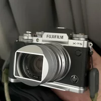 Aluminum Square Lens Hood Lens Shade With Cap for Fujifilm XF 35mm F2 R WR, XF 23mm F2 R WR