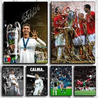 Famous Athletes C-CR7 Poster Modern Aesthetic Wall Art Print for Living Room Bedroom Office Home Decor Gift Trendy Art