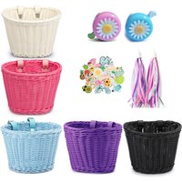 AliExpress VODOOL Imitation Rattan Scooter Balance Car Bicycle Basket Anti-rattan Front Hanging Basket Hand-woven Bicycle Accessories