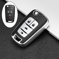 For Chevrolet Cruze Aveo Trax Sail Malibu Captiva Opel Vauxhall Astra J Corsa Insignia Mokka 3/4Buttons Car Flip Key Case Cover