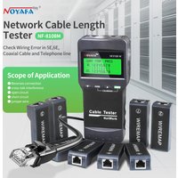 NOYAFA NF-8108M Netzwerkkabeltester, Kabeltracker, Messung der Länge, Tester, Netzwerkwerkzeuge, Kabelfehlerfinder mit 8 ferngesteuerten Enden