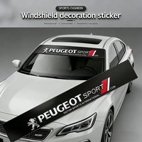 Car Front Rear Windshield Decoration Sticker For Peugeot 206 307 308 207 3008 208 407 508 2008 5008 301 406 408 607 4008 107 106