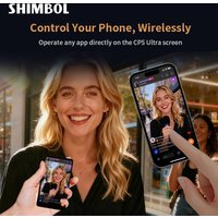 Shimbol CP5 Ultra Vlog Selfie Monitor Screen, Magnetic Phone Vlog Reverse Control Selfie Monitor Screen Remote, Back Camera