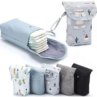 Reusable Baby Diaper Bag Pram Hanging Nappy Bag Waterproof Mommy Handbag Large Capacity Diaper Caddy Baby Essentials