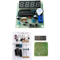 DIY Electronic Kit LED 4 Digital Tube Clock Four-digit Time Display Electronic Component Fun Soldering Assembly DC 3.7V-5.5V