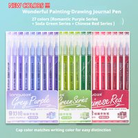 LANGUO New Colors 45/9 Colors Morandi Gel Pen Student Diary Scrapbook Painting DIY Gel Pen Set Coloring Book Drawing Markers Pen