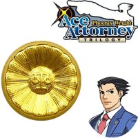 Game Ace Attorney Cosplay Phoenix Wright Athena Cykes Badge Cartoon Alloy Legal Brooch Pin Clothes Backpack Decoration