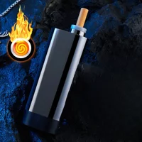 Portable Car Ashtray One Key Tungsten Wire Ignition USB Lighter Outdoor Smoking Cannot Drop Ash Electric Lighters Smoking Gifts