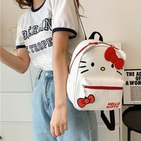 New College Style 2D Cartoon Katie Cat Backpack Student Backpack Yugui Dog Small Schoolbag Cute Backpack
