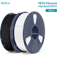 SUNLU 2KG High Speed Matte PETG Filament 1.75mm 1000g Spool (2.2lbs) High Speed Printing Filament Fit Most FDM Printer