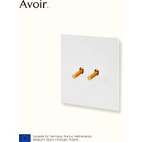 Avoir White Stainless Steel Panel Toggle Switches Gold Lever Retro Wall Lamp Switch Electrical Sockets Plug Indoor Dimmer 220V