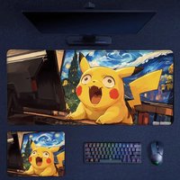 Cartoon Animation Game Special Animation Keyboard Office Desktop Keyboard Pad Table Mat HD Pokémon Oversized Leather Mouse Pad