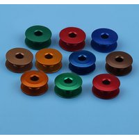 10 teile/schachtel Aluminium Spulen Metall Spule Nähen Handwerk Werkzeuge Zubehör für Industrielle Nähmaschine Flache Auto